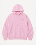 Pink Bow Embroidered Hoodie