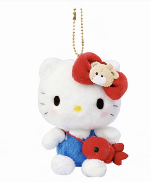 Teddy Bear Hello Kitty with fish bag