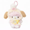 Pink Puppy weet Piano Gingham Angel Keyring