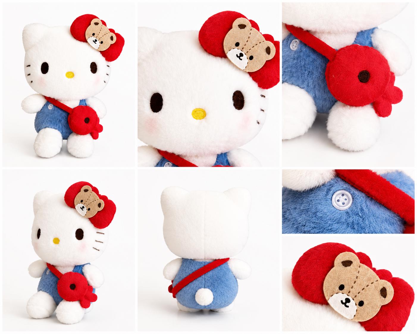 Teddy Bear Hello Kitty with fish bag
