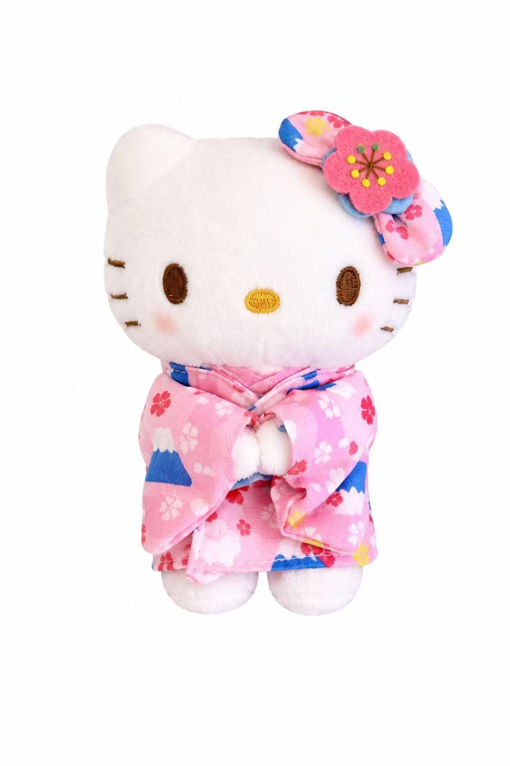 Hello Kitty Sakura Kimono Plush Keychain (Red Dress)