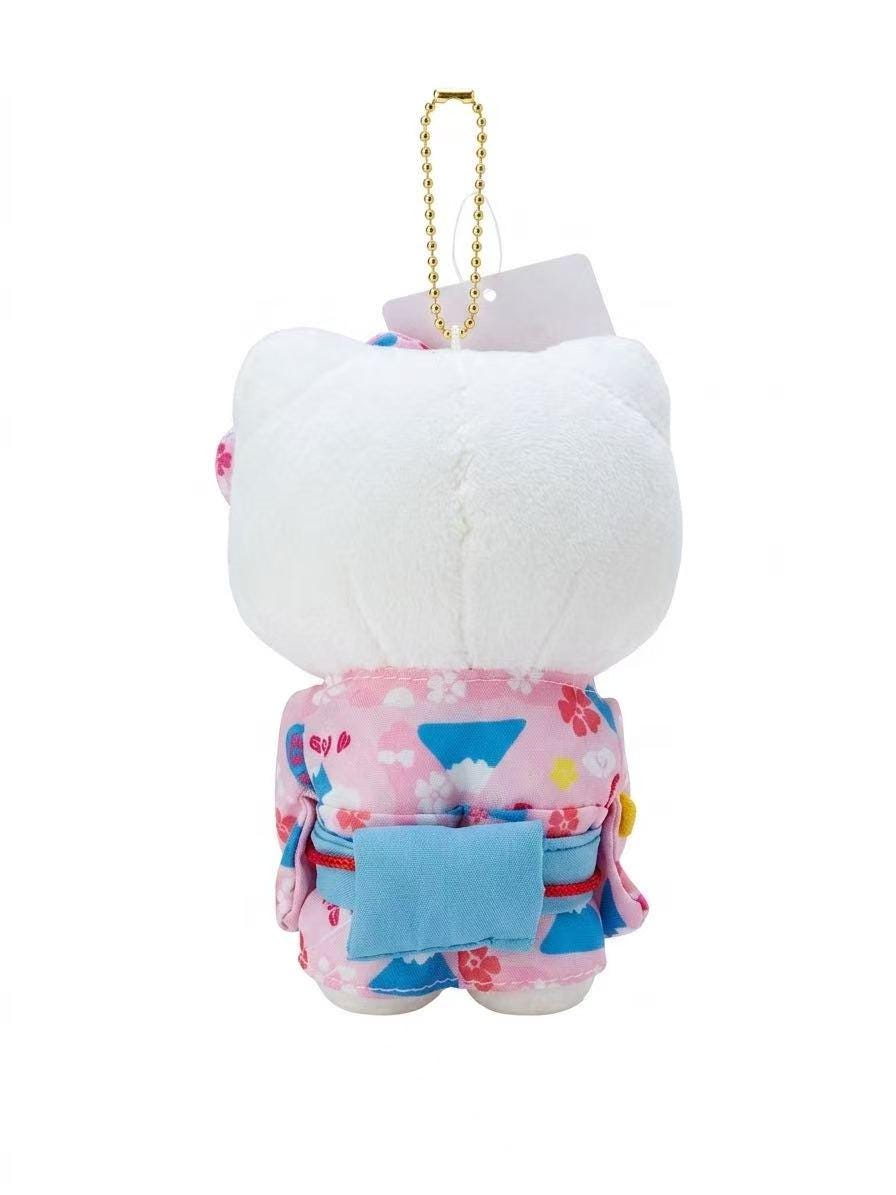 Hello Kitty Sakura Kimono Plush Keychain (Red Dress)