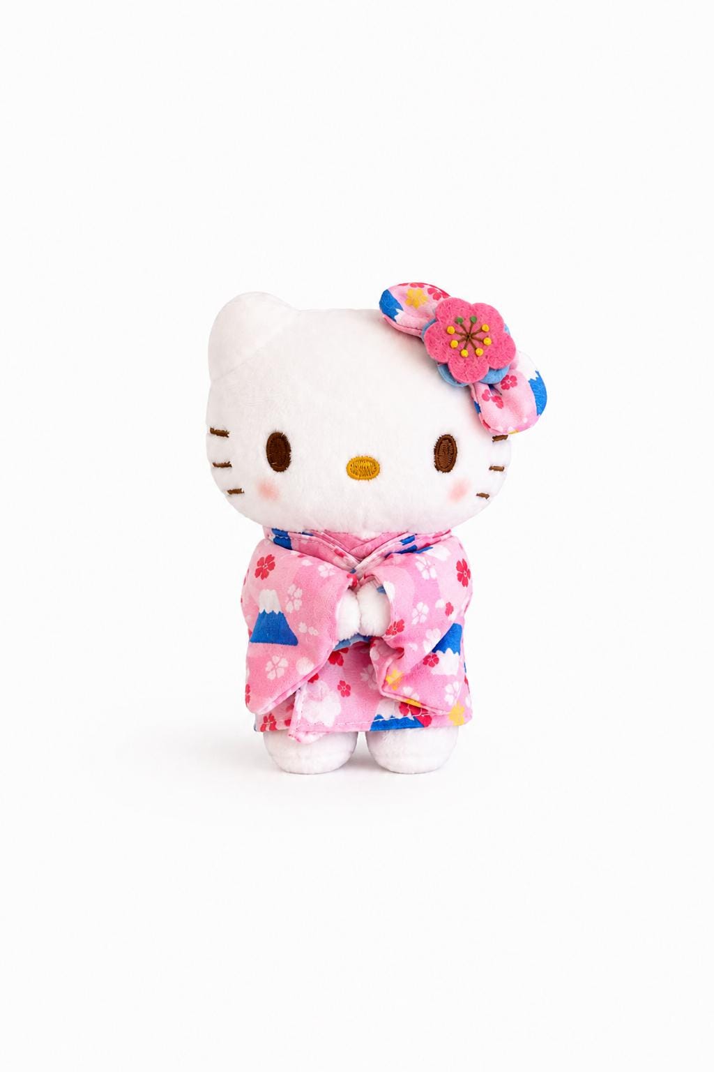 Hello Kitty Sakura Kimono Plush Keychain (Red Dress)